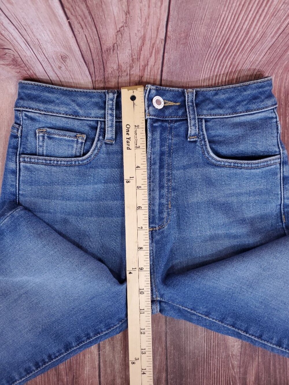 Favorite Daughter The Erin Crop Boot Hyannis Jeans Womens 25 Mid Rise Stretch - Picture 15 of 16